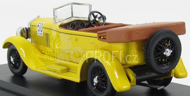 Rio-models Isotta fraschini 8a Spider N 50 Winner Rally Milano - Sanremo 1933 Rosalinda Bianchi Anderloni 1:43 Žlutá