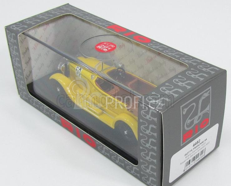 Rio-models Isotta fraschini 8a Spider N 50 Winner Rally Milano - Sanremo 1933 Rosalinda Bianchi Anderloni 1:43 Žlutá
