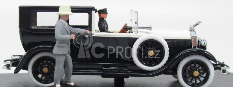 Rio-models Isotta fraschini 8a Torpedo By Fleetwood - Rodolfo Valentino Personal Car - With Figures 1925 1:43 Black Ivory
