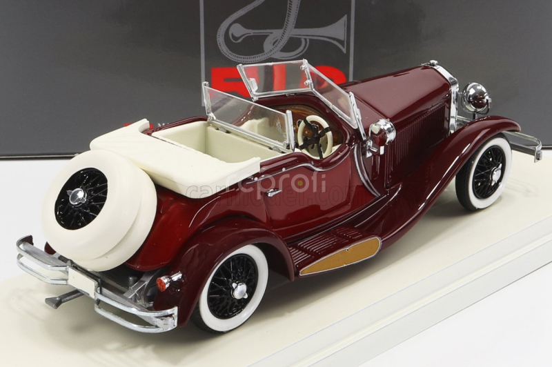 Rio-models Isotta fraschini Torpedo Cabriolet Castagna 1930 1:43 Bordeaux Beige