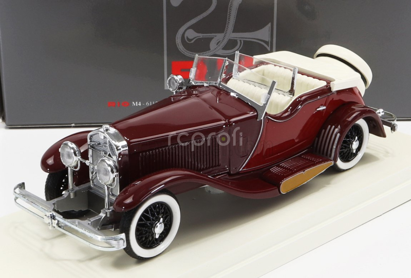 Rio-models Isotta fraschini Torpedo Cabriolet Castagna 1930 1:43 Bordeaux Beige