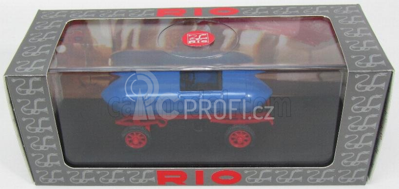 Rio-models Jamais content Jenatzy 1st Electric Car Torino Museum 1899 1:43 Blue