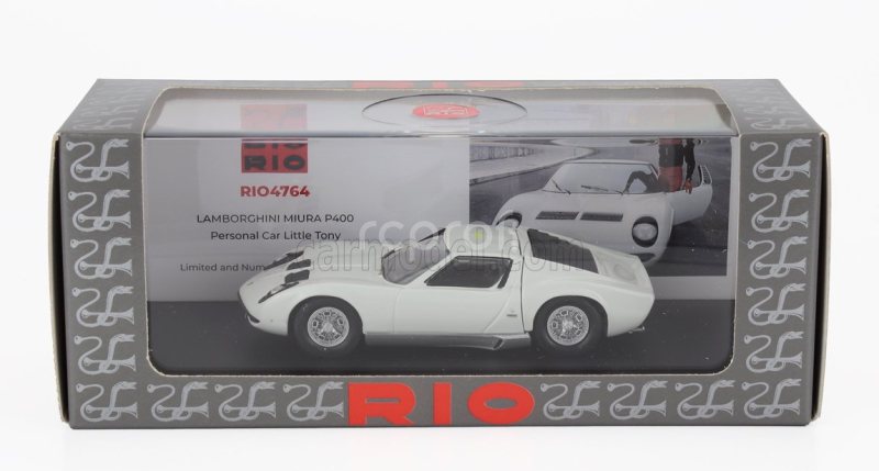 Rio-models Lamborghini Miura P400 1967 - Personal Car Little Tony 1:43 Bílá