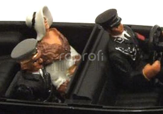 Rio-models Mercedes benz 770k Limousine Monaco 1938 With Figures Adolf Hitler - Eva Braun - Exclusive Carmodel 1:43 Black