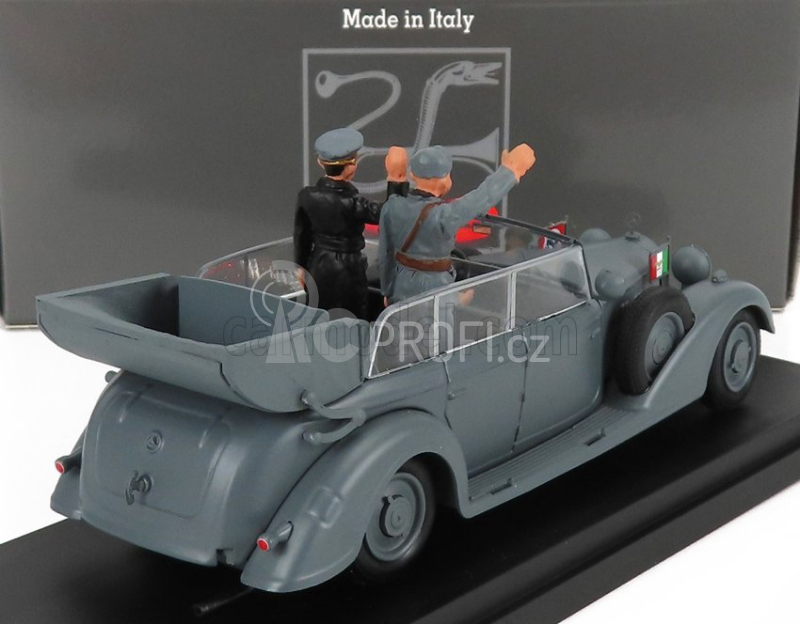 Rio-models Mercedes benz 770k Wehrmacht Mussolini And Hitler Meeting In Germany 1938 1:43 Vojenská Šedá