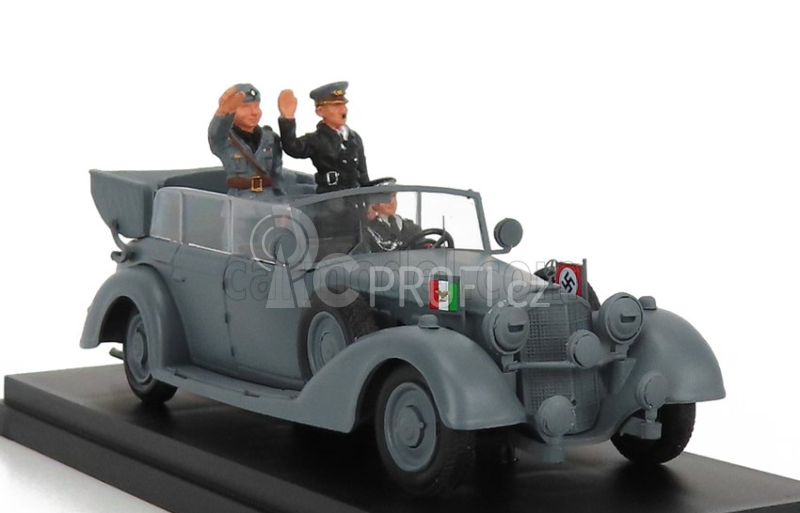 Rio-models Mercedes benz 770k Wehrmacht Mussolini And Hitler Meeting In Germany 1938 1:43 Vojenská Šedá