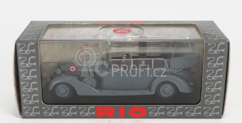 Rio-models Mercedes benz 770k Wehrmacht Mussolini And Hitler Meeting In Germany 1938 1:43 Vojenská Šedá