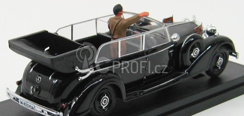 Rio-models Mercedes benz 770k With Hitler Figure 1942 1:43 Black