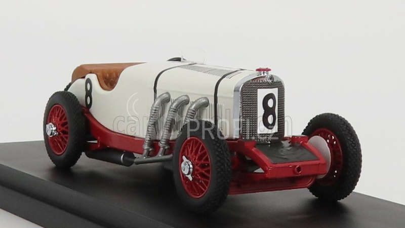Rio-models Mercedes benz F1  Ssk 7.1l S6 Supercharged Spider N 8 Belgium Spa Gp 1931 B.ivanoski - H.stoffel 1:43 Bílá Červená