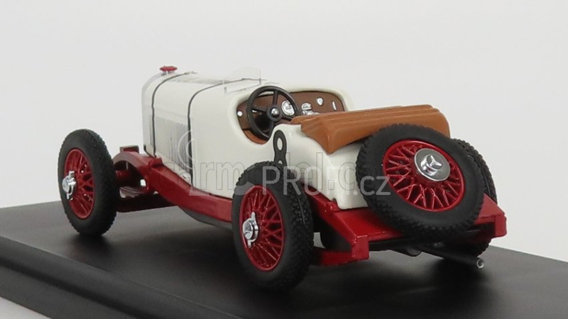 Rio-models Mercedes benz F1  Ssk 7.1l S6 Supercharged Spider N 8 Belgium Spa Gp 1931 B.ivanoski - H.stoffel 1:43 Bílá Červená