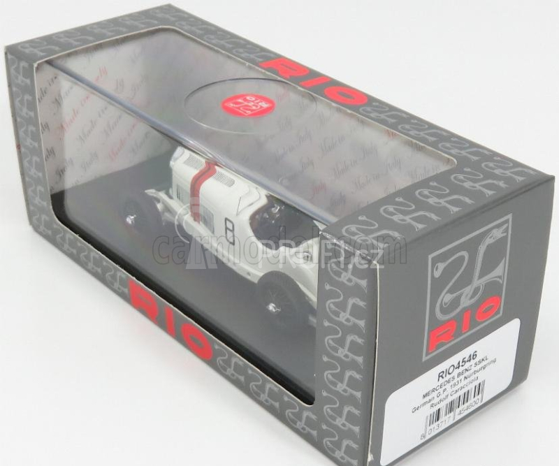 Rio-models Mercedes benz F1  Sskl N 8 Winner German Gp 1931 R.caracciola 1:43 Bílá
