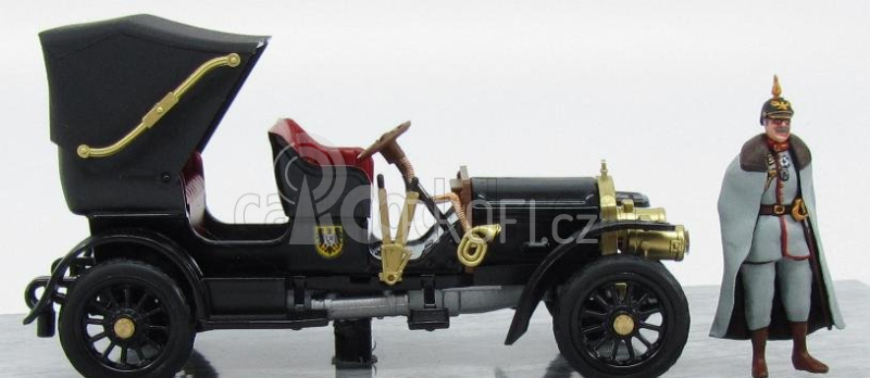 Rio-models Mercedes benz Simplex Open 1902 With Figure - Personal Car Kaiser 1:43 Black