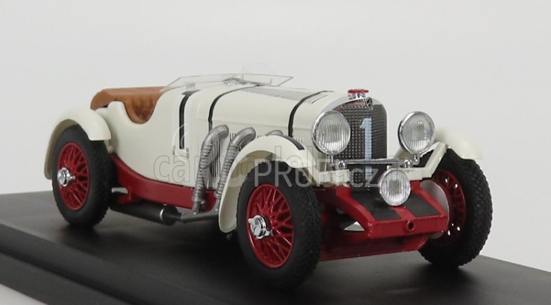 Rio-models Mercedes benz Ssk 7.1l S6 Supercharged Spider Team V.tatarinoff N 1 2nd 24h Le Mans 1931 B.ivanoski - H.stoffel 1:43 Bílá Červená
