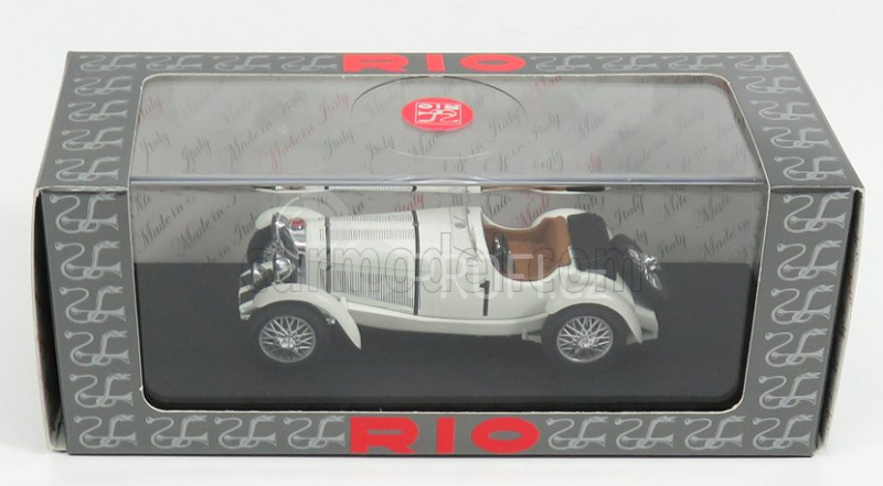 Rio-models Mercedes benz Ssk 7.1l Spider N 1 24h Le Mans 1932 M.foucret - P.foucret 1:43 Bílá
