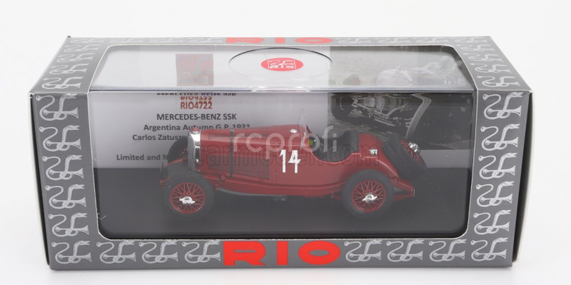 Rio-models Mercedes benz Ssk N 14 Winner Argentina Autumn Gp 1928 Carlos Zatuszek 1:43 Red