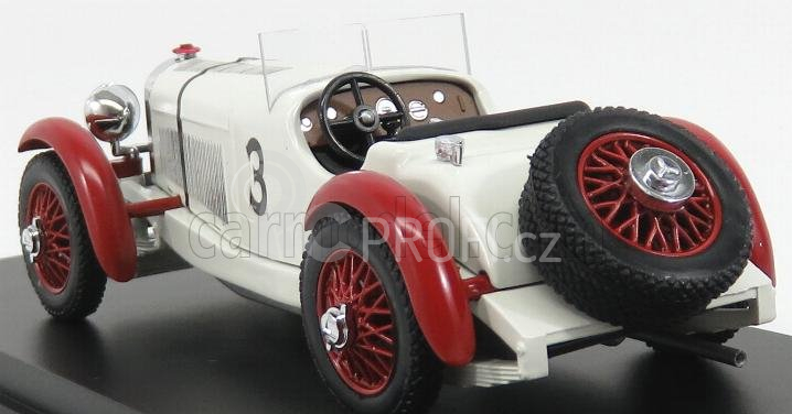 Rio-models Mercedes benz Ssk N 3 Winner Irish Gp 1930 R.caracciola 1:43 Bílé Bordeaux