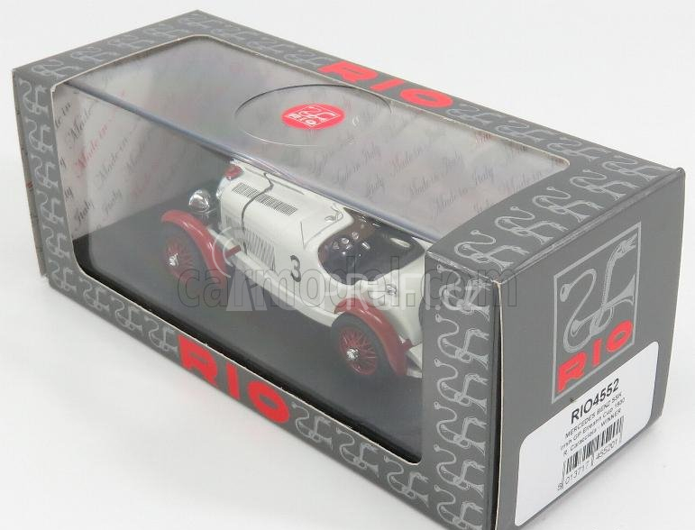 Rio-models Mercedes benz Ssk N 3 Winner Irish Gp 1930 R.caracciola 1:43 Bílé Bordeaux