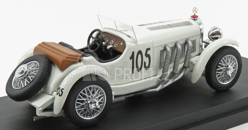 Rio-models Mercedes benz Ssk Spider N 105 Mille Miglia 1931 F.maino - E.strazza 1:43 Bílá