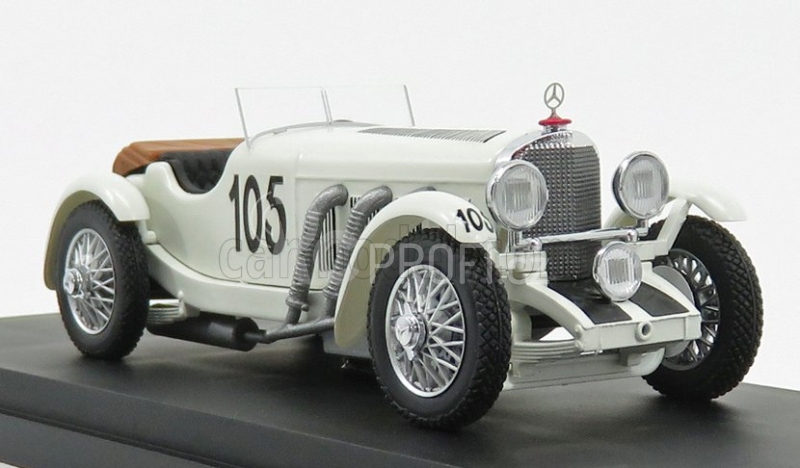 Rio-models Mercedes benz Ssk Spider N 105 Mille Miglia 1931 F.maino - E.strazza 1:43 Bílá