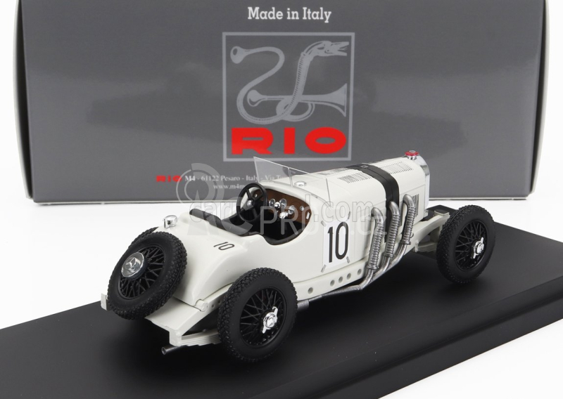 Rio-models Mercedes benz Sskl Spider N 10 German Gp 1931 Hans Stuck 1:43 Bílá