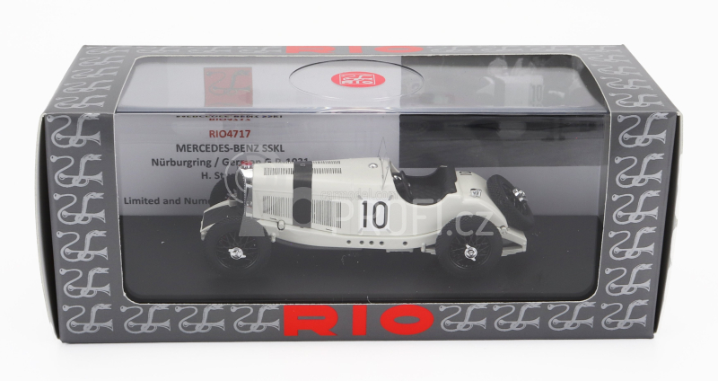 Rio-models Mercedes benz Sskl Spider N 10 German Gp 1931 Hans Stuck 1:43 Bílá