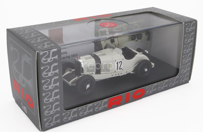 Rio-models Mercedes benz Sskl Spider N 12 German Gp 1931 Otto Merz 1:43 Bílá