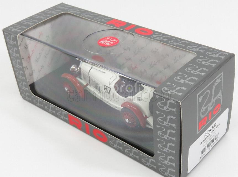 Rio-models Mercedes benz Sskl Spider N 87 Winner Mille Miglia 1931 Rudolf Caracciola 1:43 Bílá