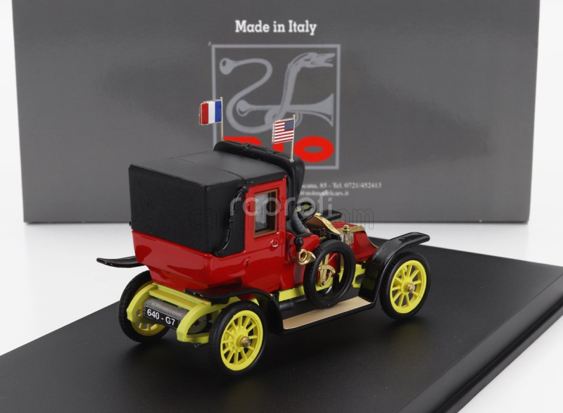 Rio-models Renault Ag1 Taxi De La Marne With Driver 1914 1:43 Červená Žlutá