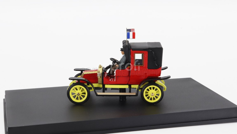Rio-models Renault Ag1 Taxi De La Marne With Driver 1914 1:43 Červená Žlutá