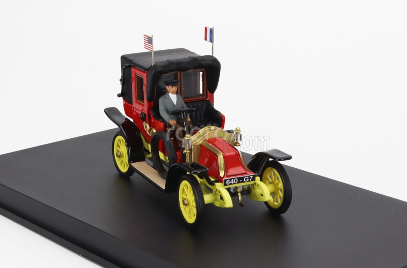 Rio-models Renault Ag1 Taxi De La Marne With Driver 1914 1:43 Červená Žlutá