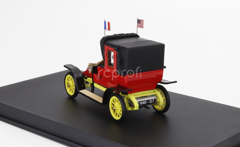 Rio-models Renault Ag1 Taxi De La Marne With Driver 1914 1:43 Červená Žlutá