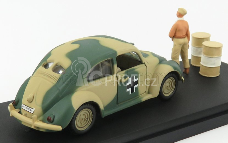 Rio-models Volkswagen Africa Korps Wehrmacht 1941 With Figures 1:43 Vojenský Zelený Písek