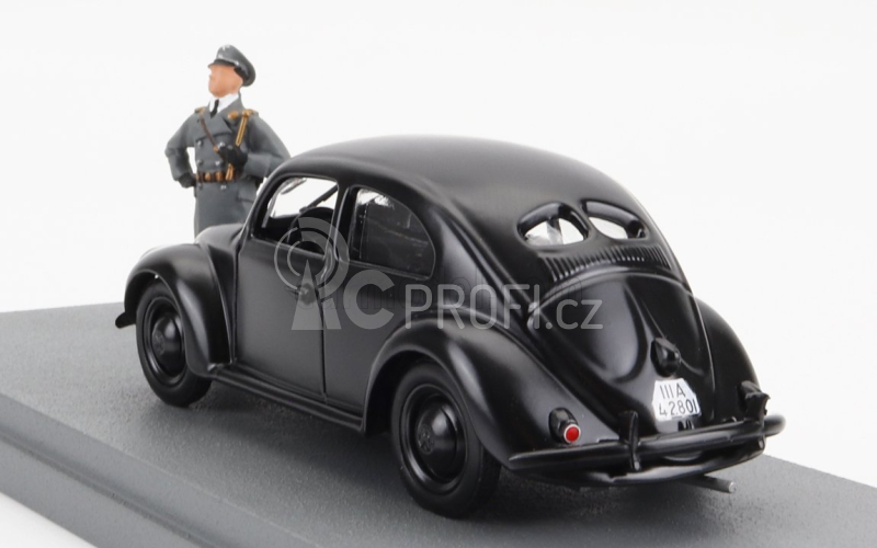 Rio-models Volkswagen Beetle Kafer Kdf Wagen With Figure 1941 1:43 Black