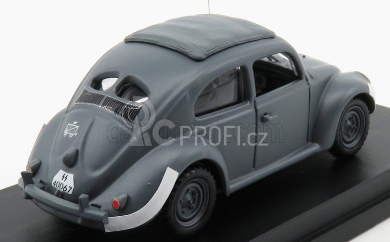 Rio-models Volkswagen Beetle Maggiolino Kafer 1942 - With Ss Registration Plate 1:43 Grey