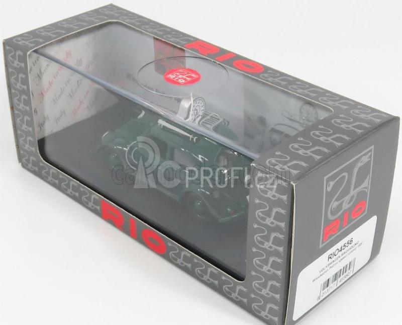 Rio-models Volkswagen Beetle Maggiolino Wiesbaden Police Speed Control 1957 1:43 Black