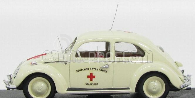 Rio-models Volkswagen Beetle Medical Deutsches Ambulance 1955 1:43 Ivory