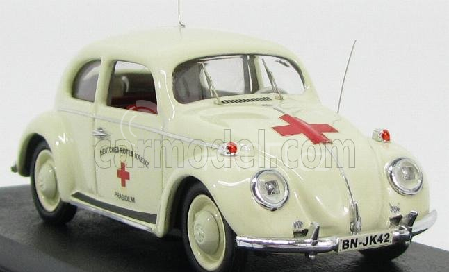 Rio-models Volkswagen Beetle Medical Deutsches Ambulance 1955 1:43 Ivory