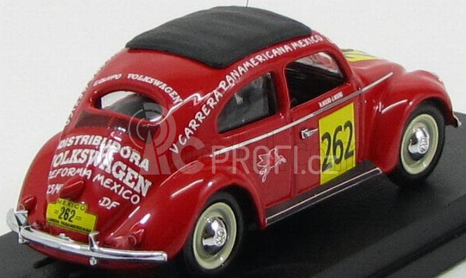 Rio-models Volkswagen Beetle N 262 Rally Carrera Panamericana 1954 Jan Wiers - Rene Wiers 1:43 Red