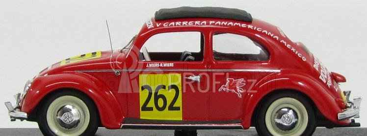 Rio-models Volkswagen Beetle N 262 Rally Carrera Panamericana 1954 Jan Wiers - Rene Wiers 1:43 Red