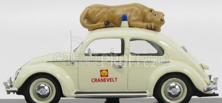 Rio-models Volkswagen Beetle Shell Cranevelt Zoo Di Arnhem Holland 1965 - With Lion 1:43 Světle Šedá