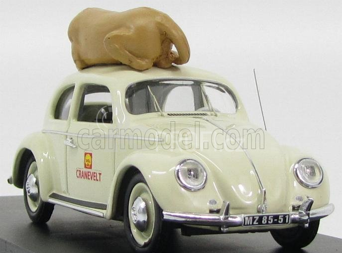 Rio-models Volkswagen Beetle Shell Cranevelt Zoo Di Arnhem Holland 1965 - With Lion 1:43 Světle Šedá