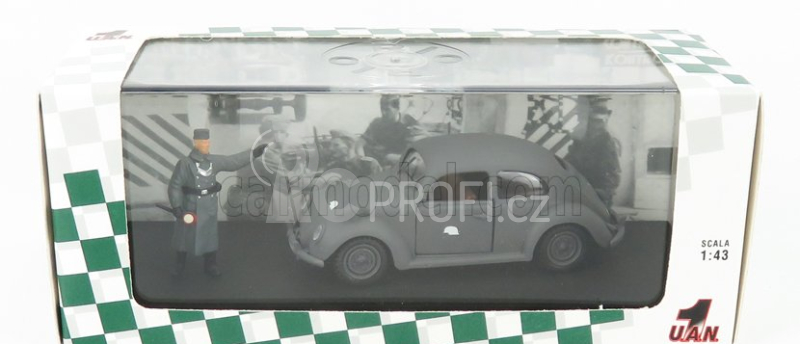 Rio-models Volkswagen Kdf 1939 With Wehrmacht With Figures 1:43 Vojenská Šedá