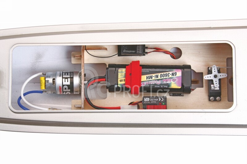 Rivera motorová jachta 605mm, RC set 2,4 GHz