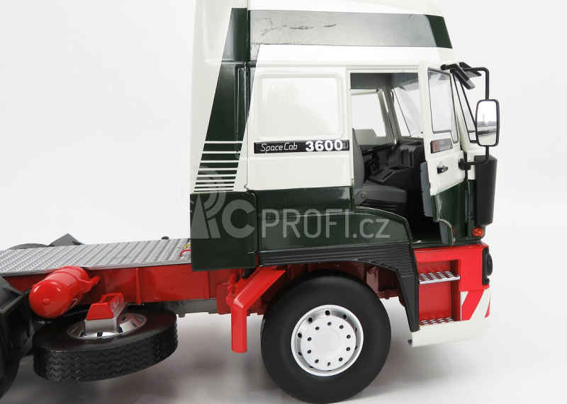 Road-kings DAF 3600 Space Cab Tractor Truck 3-assi 1986 1:18 Bílá Zelená Červená