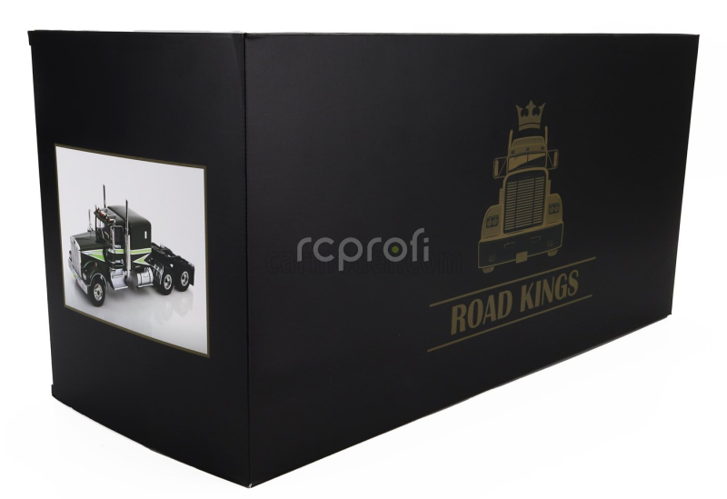 Road-kings Kenworth W900 Tractor Truck 3-assi Moving On 1989 1:18 Zelená