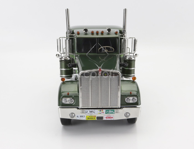 Road-kings Kenworth W900 Tractor Truck 3-assi Moving On 1989 1:18 Zelená