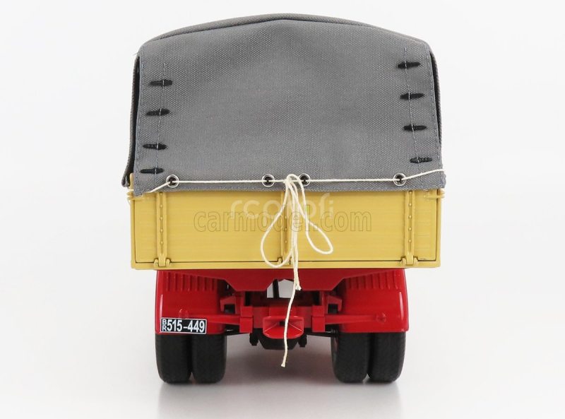 Road-kings Krupp Titan Swl80 Bauman Bon Truck  Canvas Top Telonato 2-assi 1950 1:18 Světle Žlutá Červená