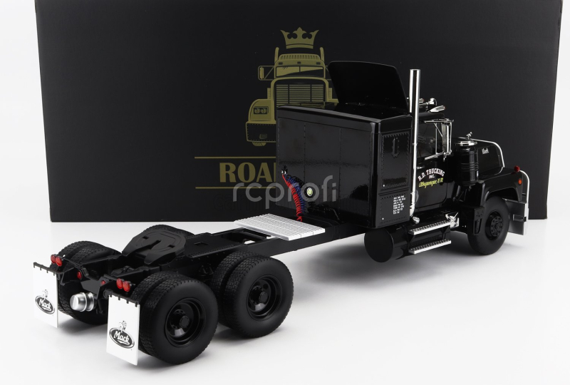 Road-kings Mack Rl700l Tractor Truck 3-assi 1974 1:18 Black