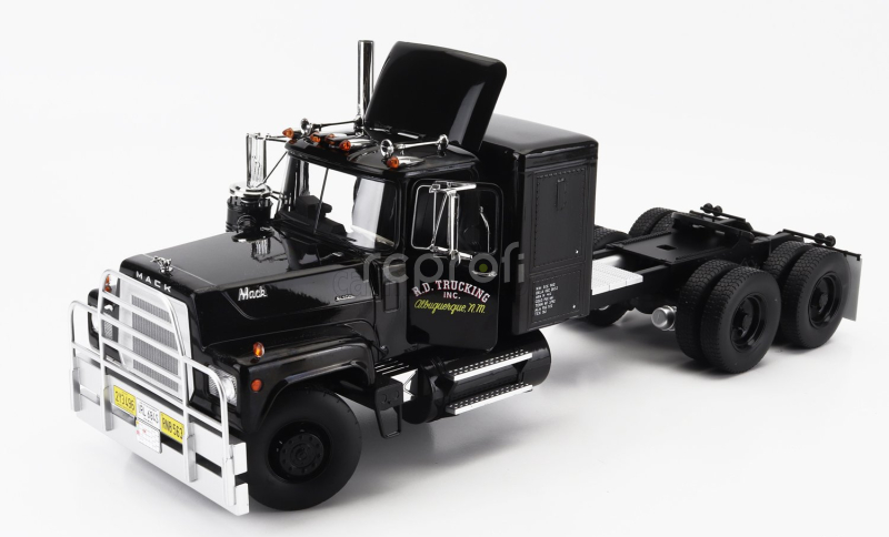 Road-kings Mack Rl700l Tractor Truck 3-assi 1974 1:18 Black