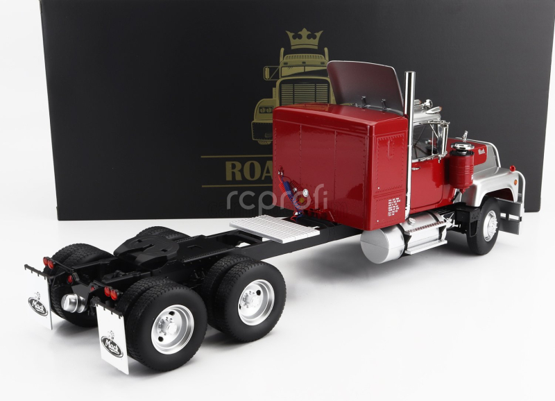 Road-kings Mack Rl700l Tractor Truck 3-assi 1974 1:18 Červená Stříbrná